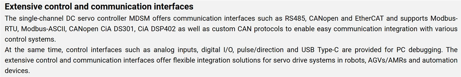 1 extensive control and communication interface 1 extensive control and communication interface